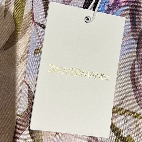 Zimmermann Wide Leg Patterned Trousers Candescent Wide Leg Pant - Parakeets - Picture 7 of 11